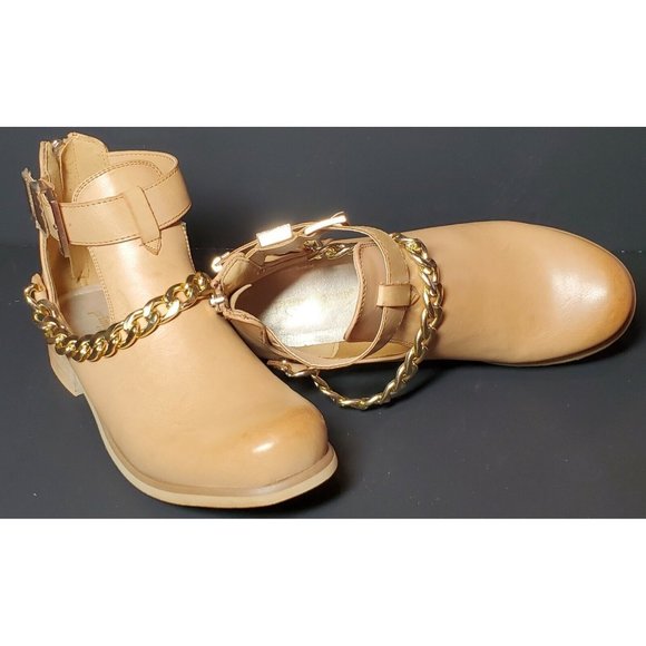 PRIMADONNA COLLECTION Women 37 EURO, bootie tan with chain and buckle 01232 - Picture 10 of 12